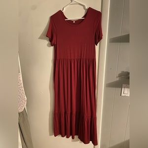 Maroon Dress - Size Small